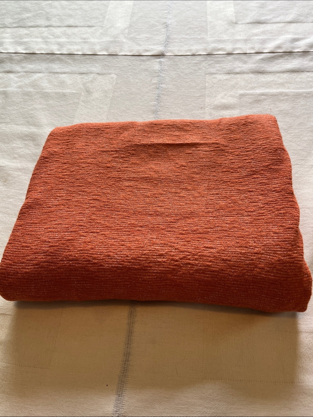 Rust Orange Lightweight Stretch Fabric By David Textiles, Inc 2 Yards - Picture 4 of 4